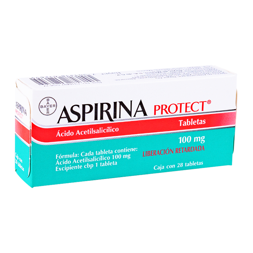 ASPIRINA PROTEC ACIDO ACETILSALICILICO 28 TAB 100mg