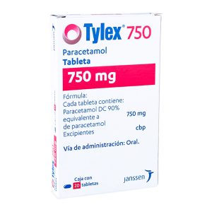 TYLEX PARACETAMOL 20 TAB 750MG