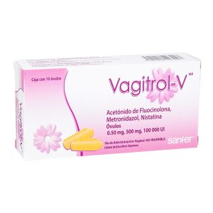 VAGITROL-V FLUOCINOLONA/METRONIDAZOL/NISTATIN 10 OVU 0.5MG/500MG/100000UI