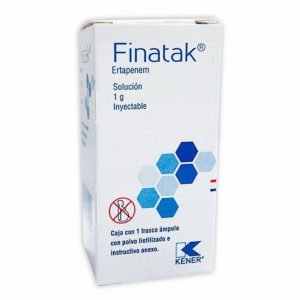 ERTAPENEM 1 GR INY C/1 AMP FINATAK 1 AMP 1G