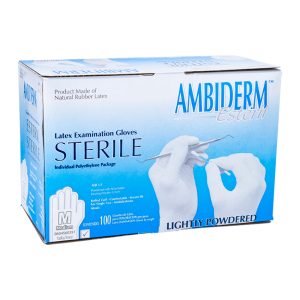 GUANTE ESTERIL MEDIANO AMBIDERM 1 CAJA C/100