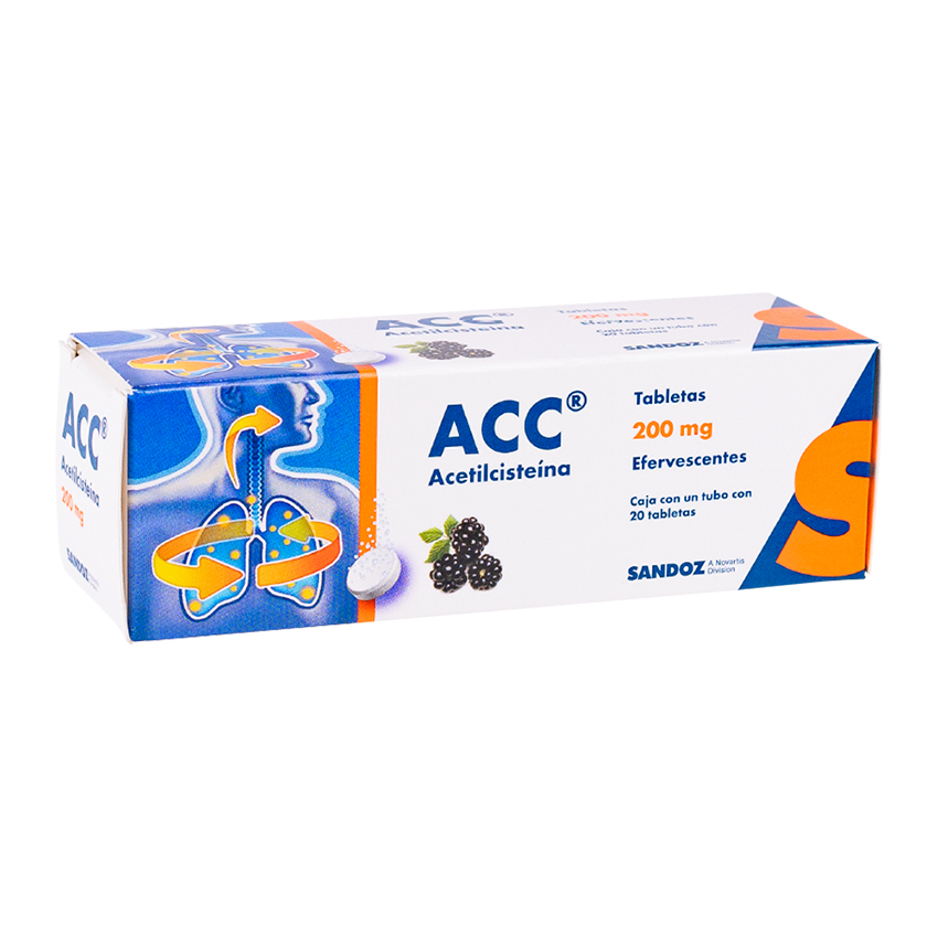 ACC ACETILCISTEINA 20 TAB 200MG