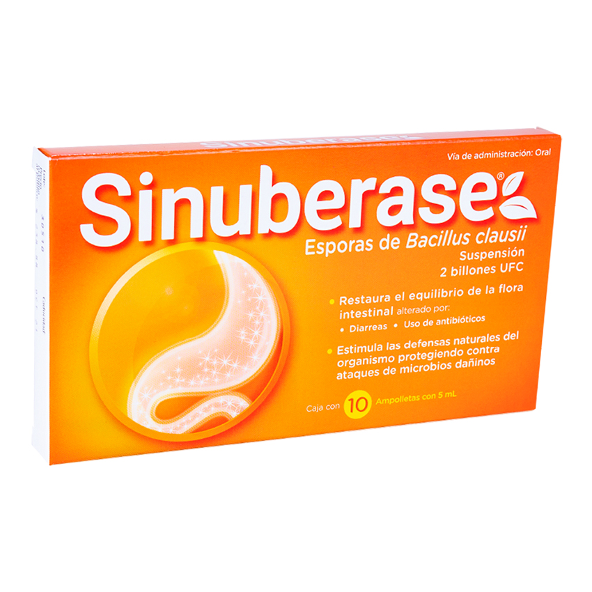 SINUBERASE ESPORAS DE BACILLUS CLAUSII 10 AMP 2 billones UFC