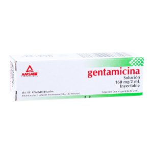 GENTAMICINA INY 1 AMP 160MG/2ML