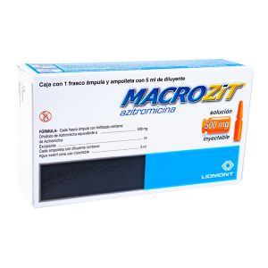 MACROZIT AZITROMICINA INY 1 AMP 500mg