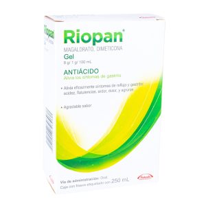 RIOPAN MAGALDRATO/DIMETICONA GEL 250 ML 8g/1g/100ml